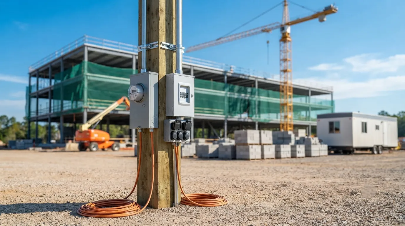 Temporary Power Pole in Walnut Creek, CA